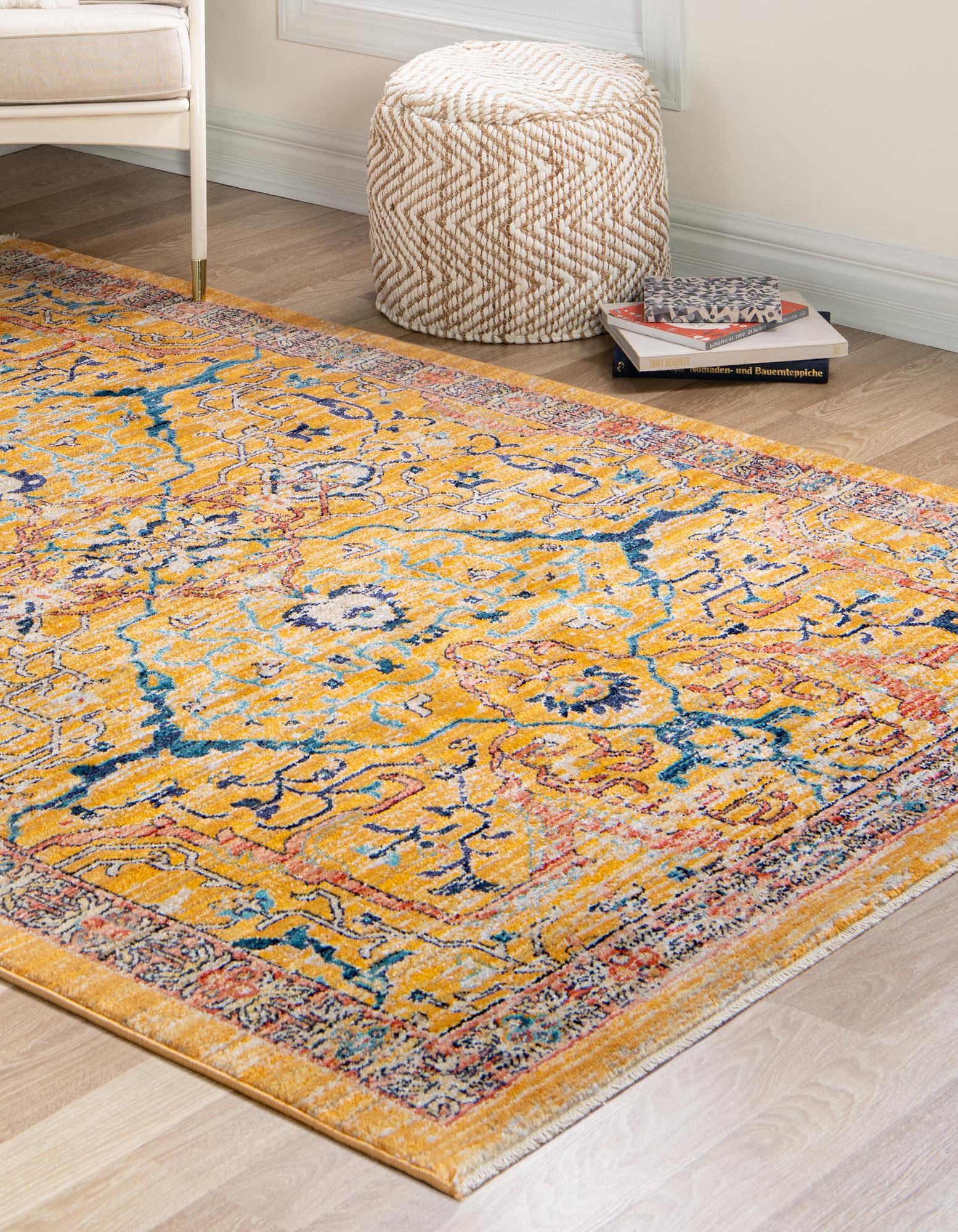 Yellow 3' x 5' 3 Lola Rug | Rugs.com
