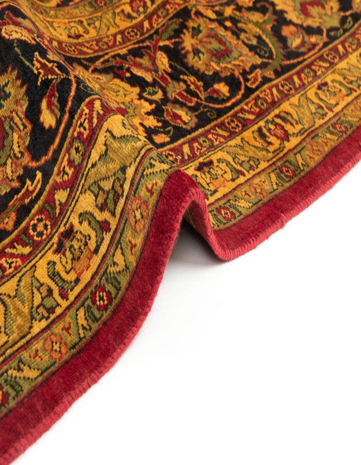 Detail image of  9' 9 x 12' 4  Hand Knotted Mashad Persian Wool Rug