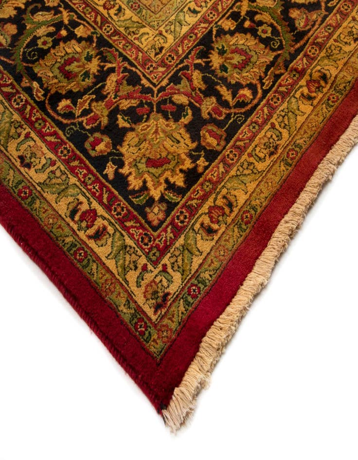 Detail image of  9' 9 x 12' 4  Hand Knotted Mashad Persian Wool Rug