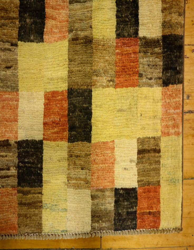 Detail image of  4' x 5' 10  Hand Knotted Modern Ziegler Oriental Rug