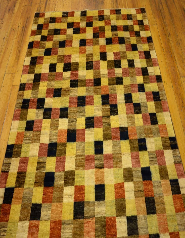 Detail image of  4' x 5' 10  Hand Knotted Modern Ziegler Oriental Rug