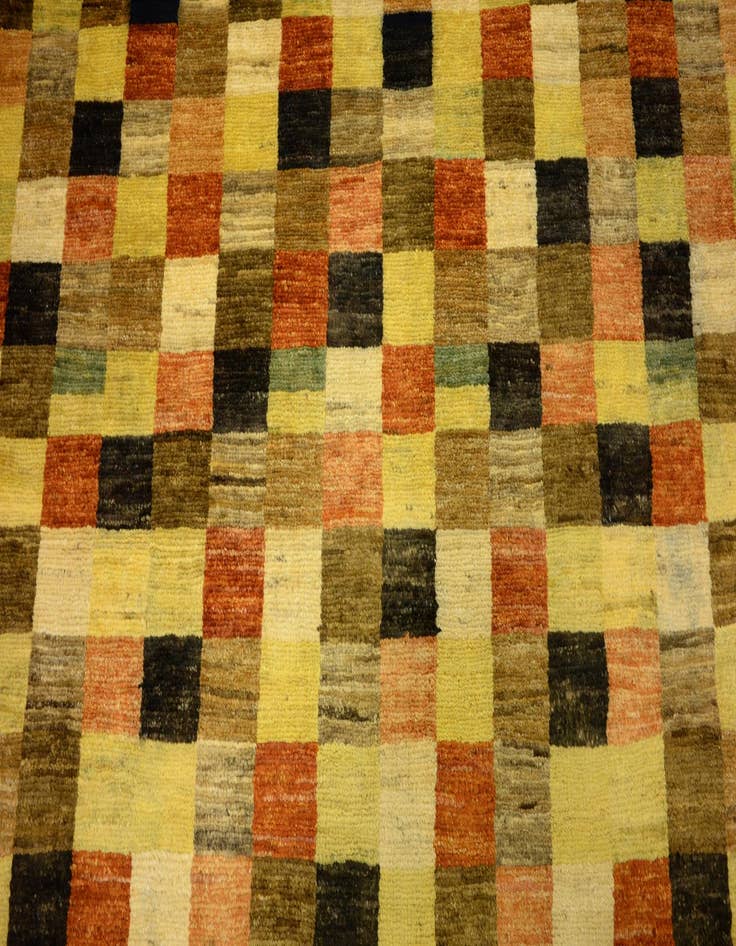 Detail image of  4' x 5' 10  Hand Knotted Modern Ziegler Oriental Rug