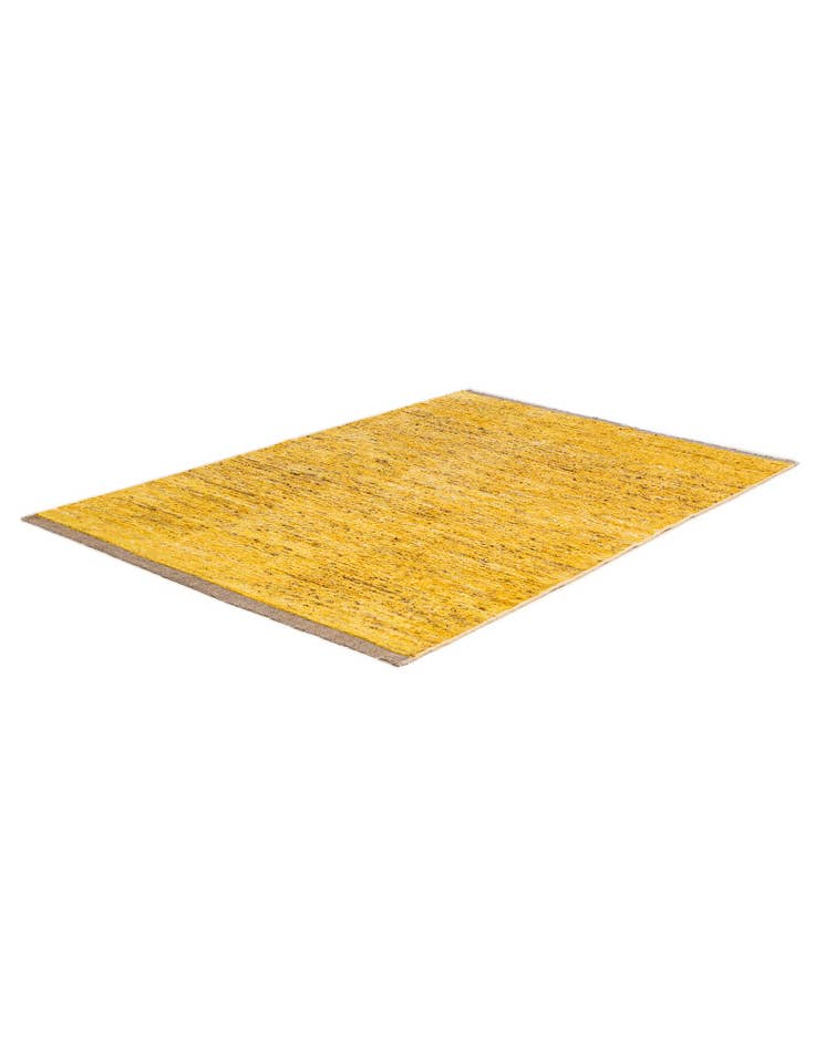 Detail image of  5' 6 x 7' 10  Hand Knotted Moroccan Wool Rug