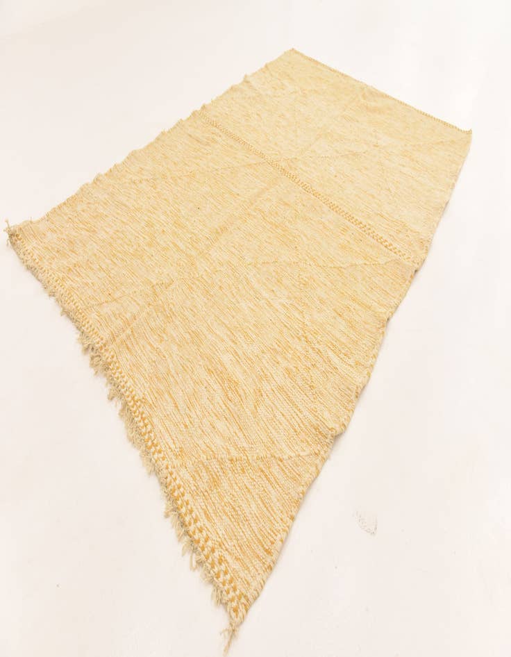 Detail image of  6' 7 x 10'  Hand Knotted Moroccan Wool Rug