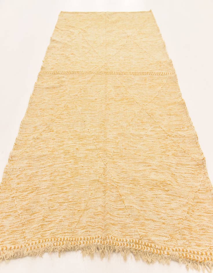 Detail image of  6' 7 x 10'  Hand Knotted Moroccan Wool Rug