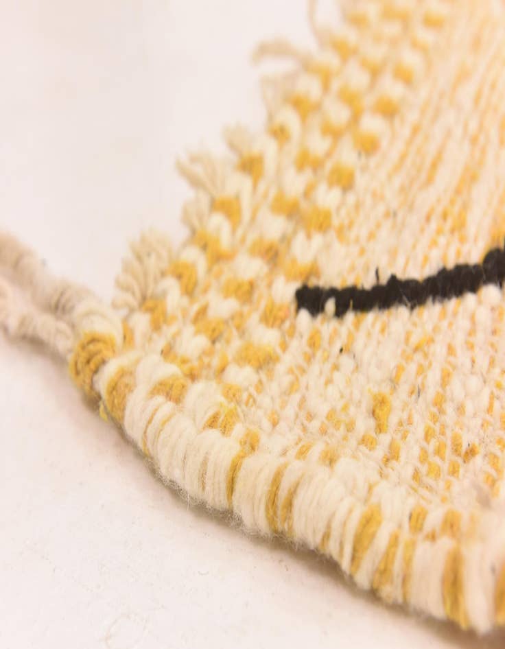 Detail image of  9' 3 x 12' 7  Hand Knotted Moroccan Wool Rug