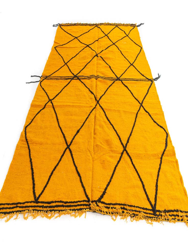 Detail image of  7' x 10' 4  Hand Knotted Moroccan Wool Rug