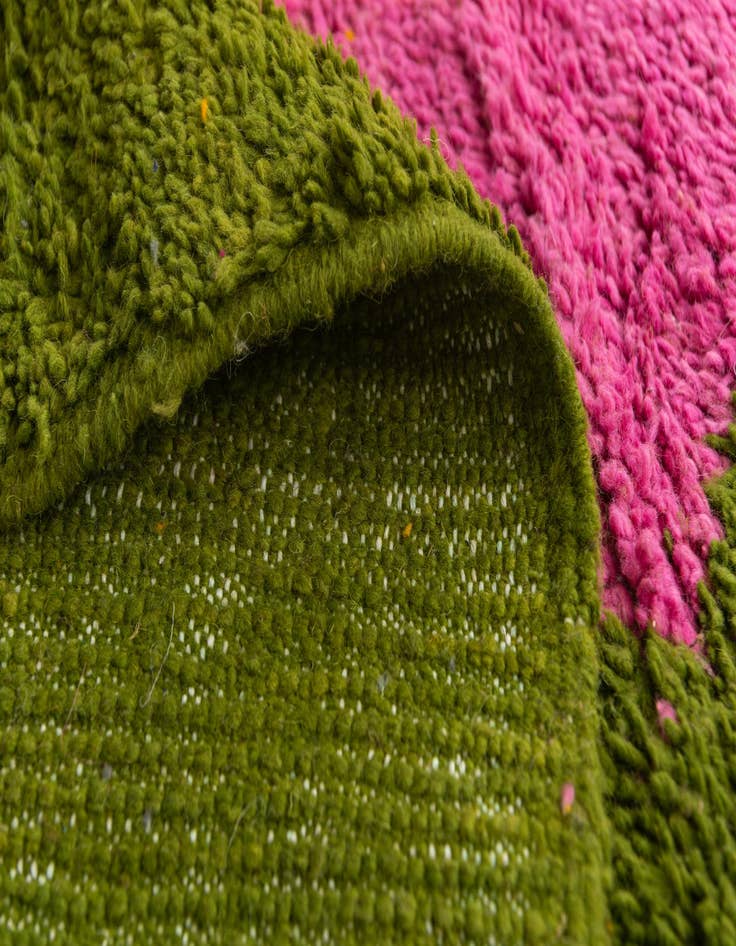 Detail image of  6' 6 x 9' 6  Hand Knotted Moroccan Wool Rug