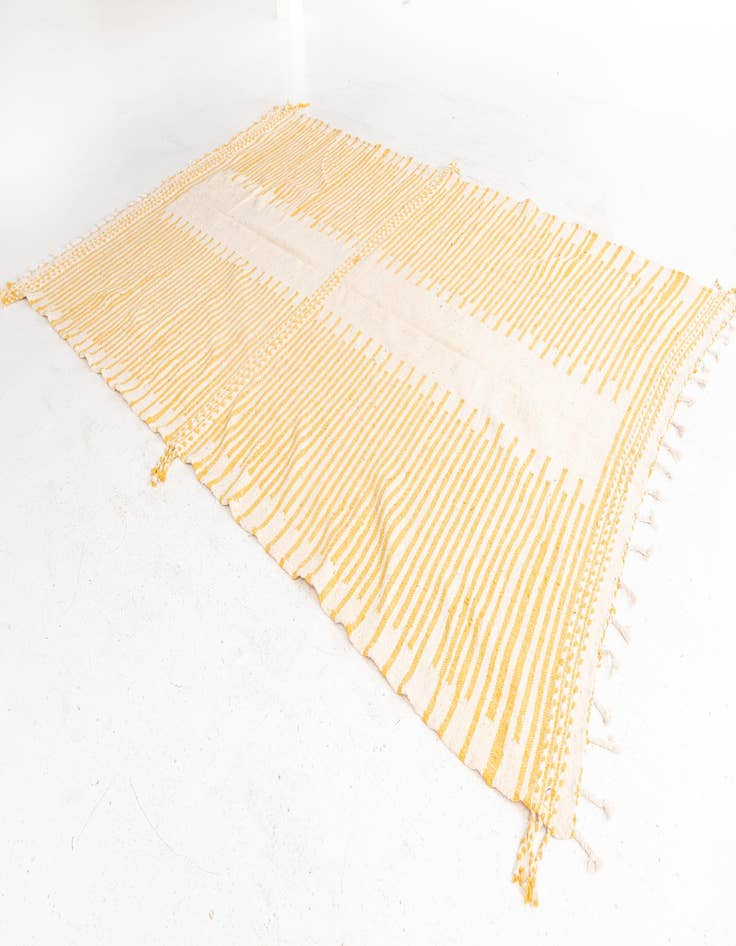 Detail image of  7' x 11'  Hand Knotted Moroccan Wool Rug