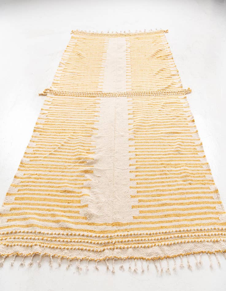 Detail image of  7' x 11'  Hand Knotted Moroccan Wool Rug