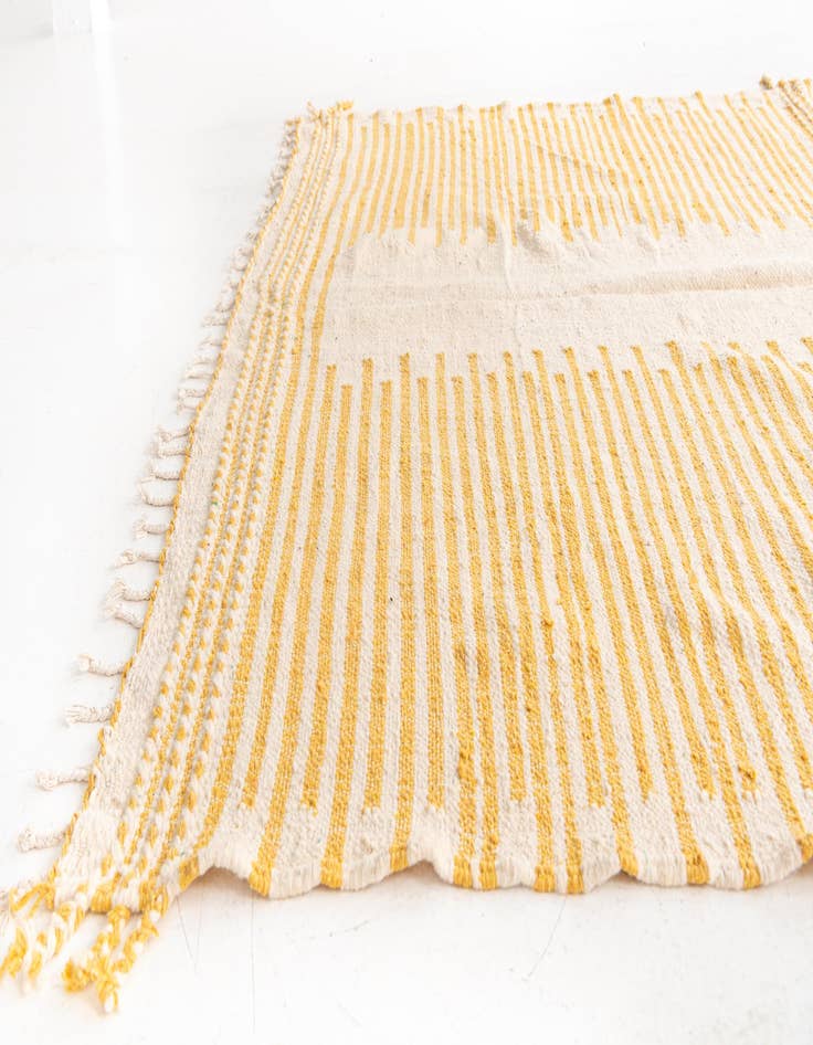 Detail image of  7' x 11'  Hand Knotted Moroccan Wool Rug