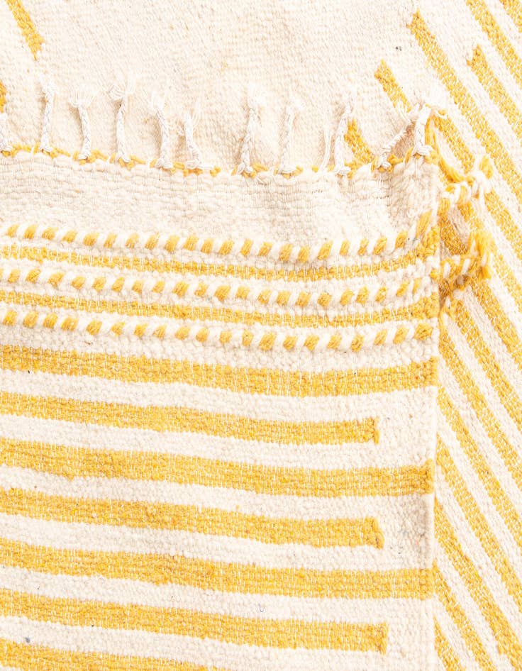 Detail image of  7' x 11'  Hand Knotted Moroccan Wool Rug