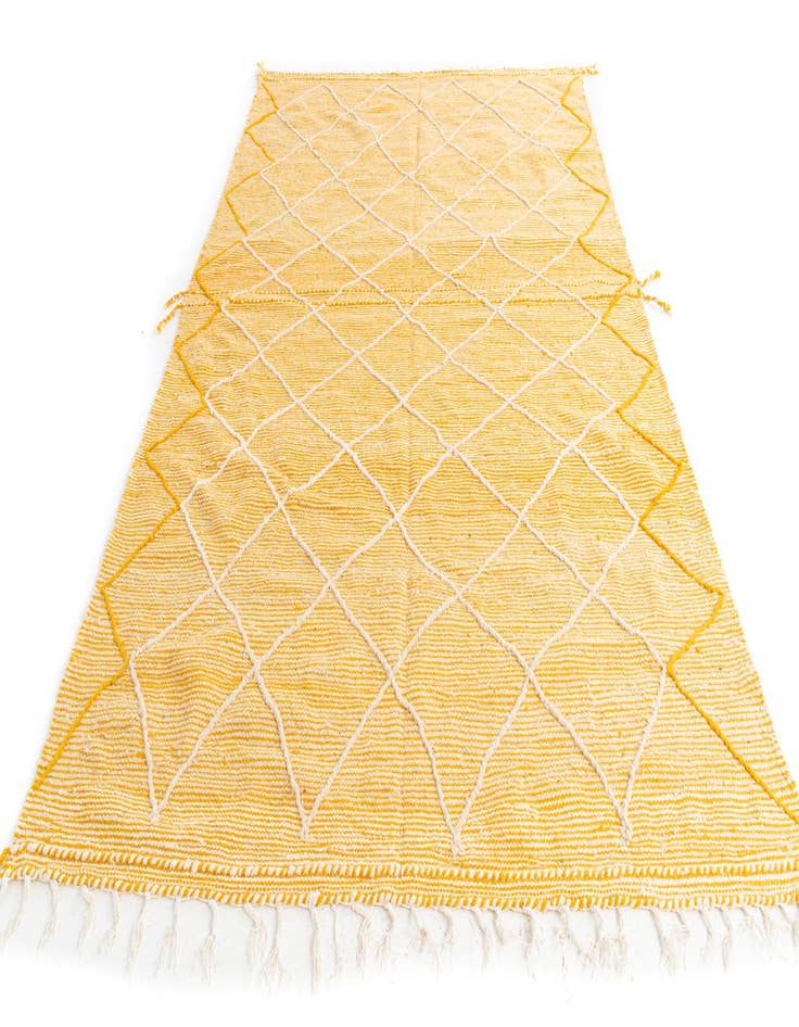 Detail image of  6' 9 x 10' 4  Hand Knotted Moroccan Wool Rug