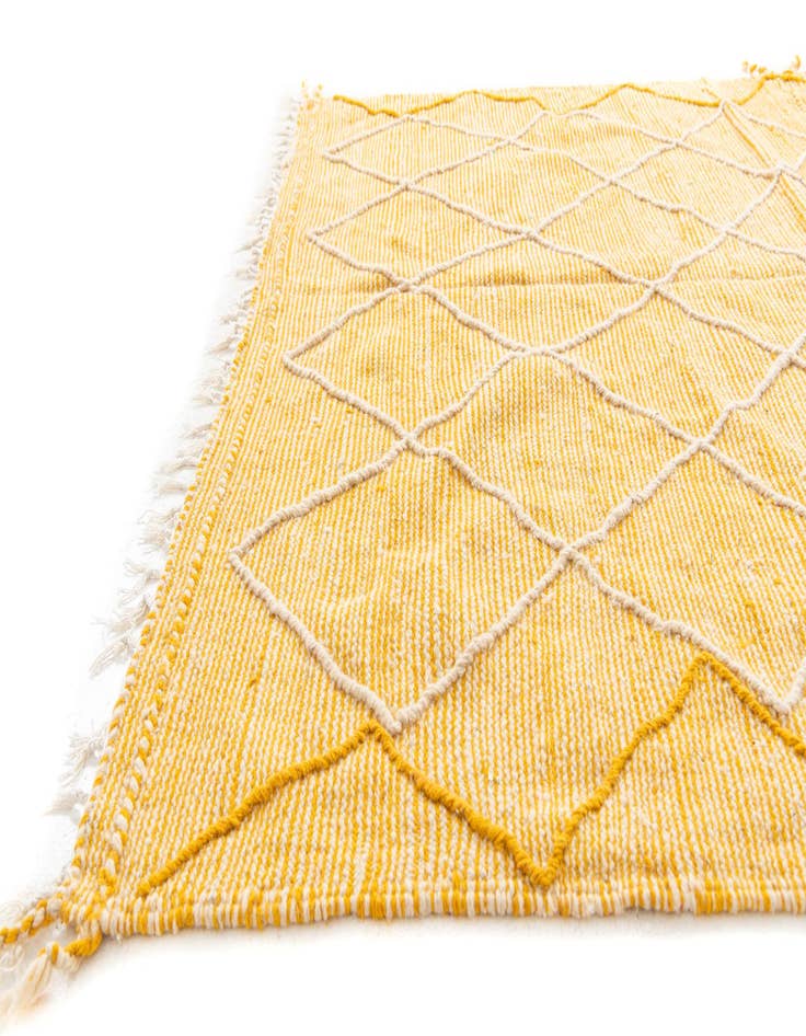 Detail image of  6' 9 x 10' 4  Hand Knotted Moroccan Wool Rug
