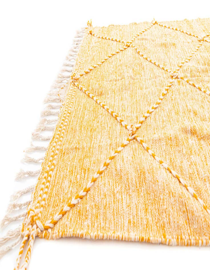 Detail image of  6' x 9' 8  Hand Knotted Moroccan Wool Rug