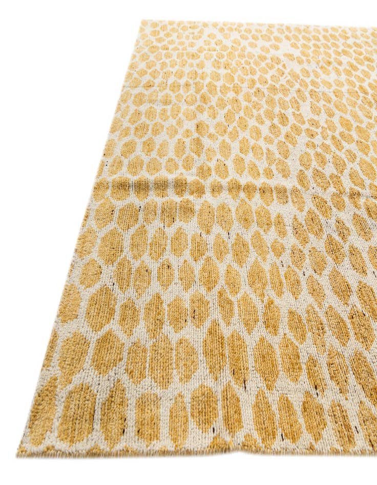 Detail image of  5' 10 x 9' 1  Hand Knotted Moroccan Wool Rug