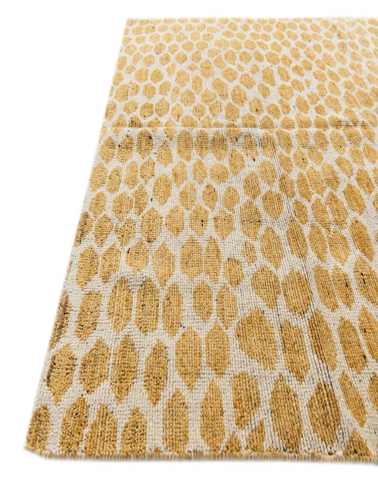 Detail image of  5' x 8'  Hand Knotted Moroccan Wool Rug