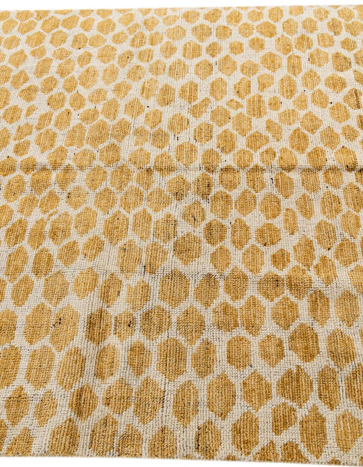 Detail image of  5' x 8'  Hand Knotted Moroccan Wool Rug