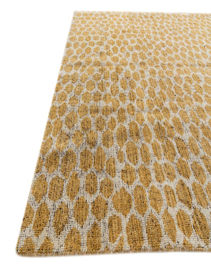 Detail image of  6' 2 x 9'  Hand Knotted Moroccan Wool Rug