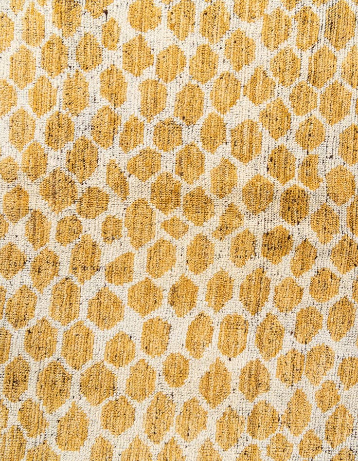 Detail image of  6' 1 x 9' 2  Hand Knotted Moroccan Wool Rug