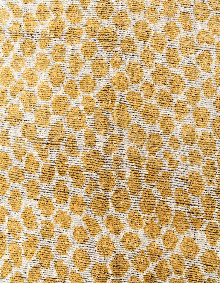 Detail image of  6' x 9'  Hand Knotted Moroccan Wool Rug