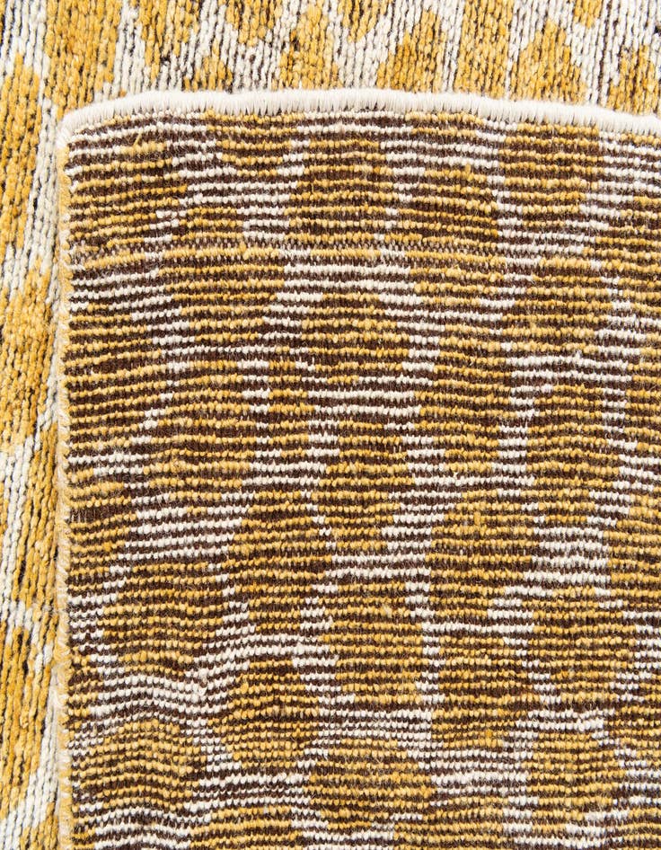 Detail image of  6' x 9'  Hand Knotted Moroccan Wool Rug