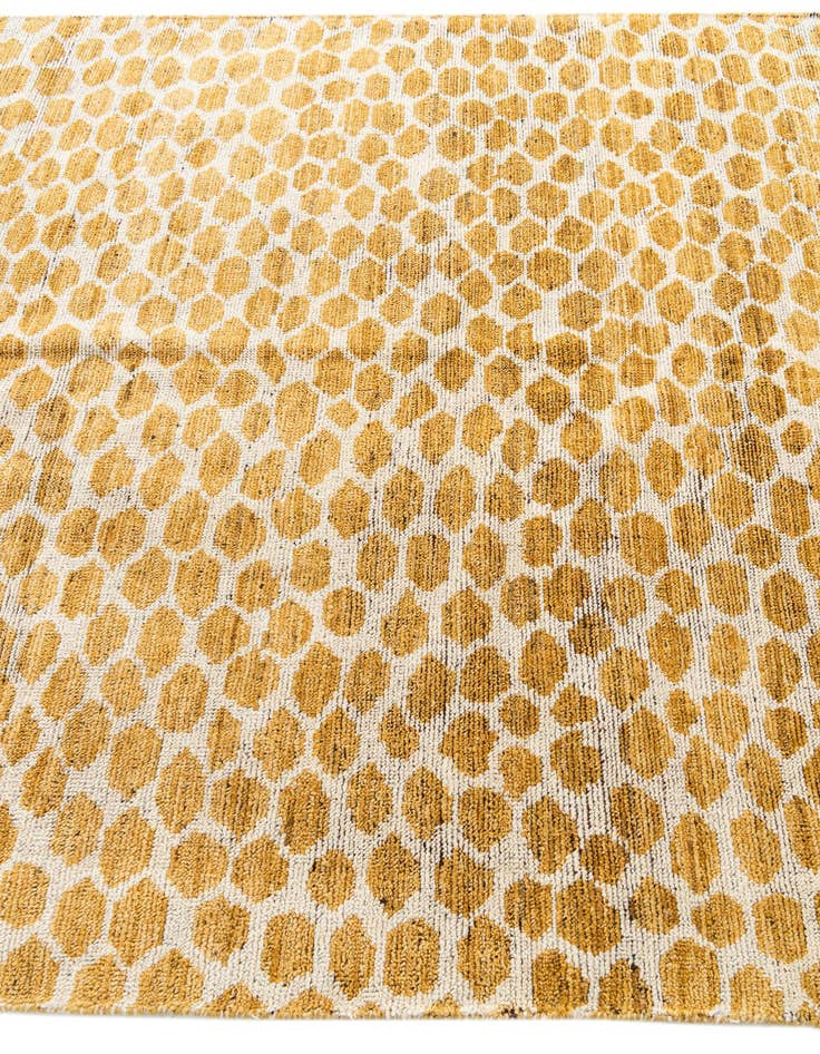 Detail image of  6' x 9'  Hand Knotted Moroccan Wool Rug