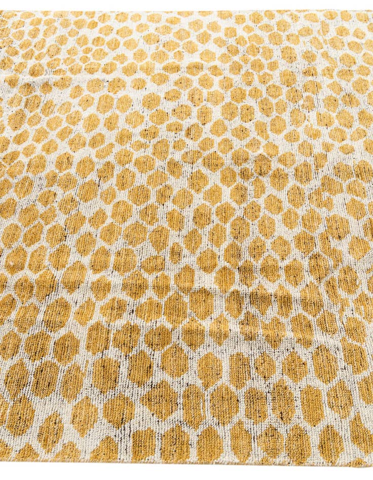 Detail image of  6' x 9'  Hand Knotted Moroccan Wool Rug