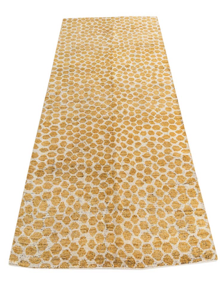 Detail image of  6' 2 x 9'  Hand Knotted Moroccan Wool Rug