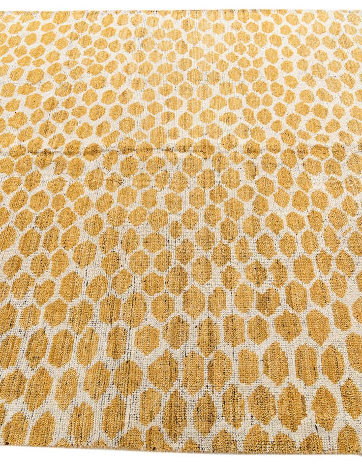 Detail image of  6' 2 x 9'  Hand Knotted Moroccan Wool Rug