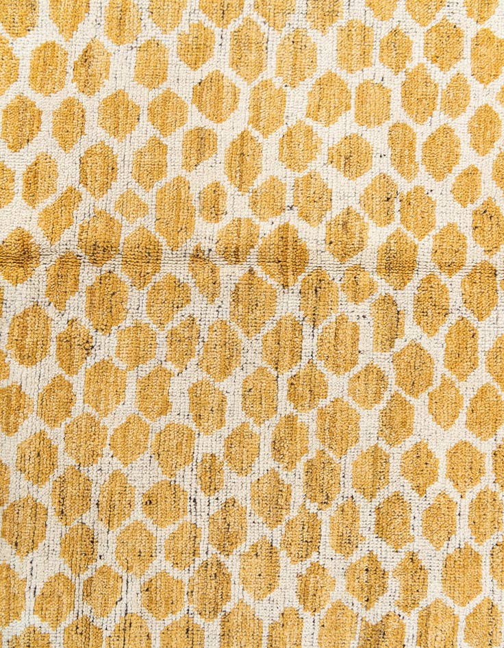 Detail image of  6' 2 x 9'  Hand Knotted Moroccan Wool Rug