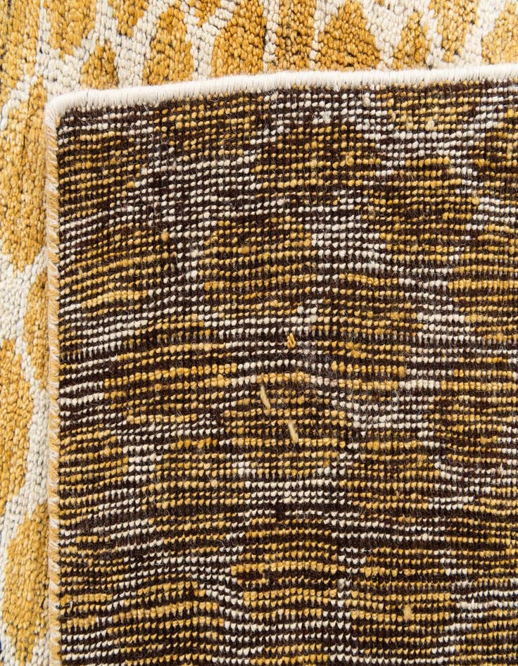 Detail image of  6' 2 x 9'  Hand Knotted Moroccan Wool Rug