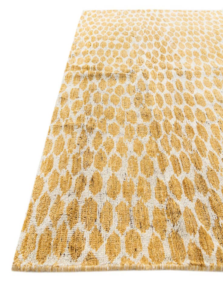 Detail image of  6' 1 x 9' 1  Hand Knotted Moroccan Wool Rug