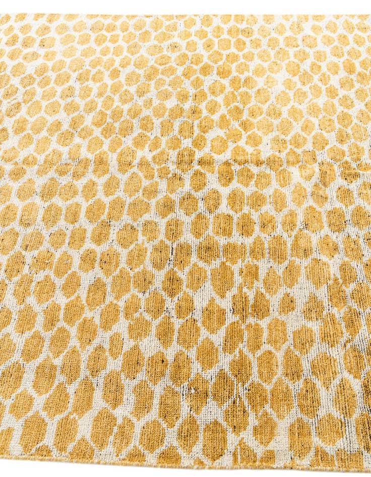 Detail image of  6' 1 x 9' 1  Hand Knotted Moroccan Wool Rug