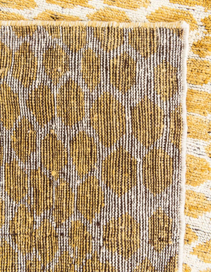 Detail image of  6' 1 x 9' 1  Hand Knotted Moroccan Wool Rug