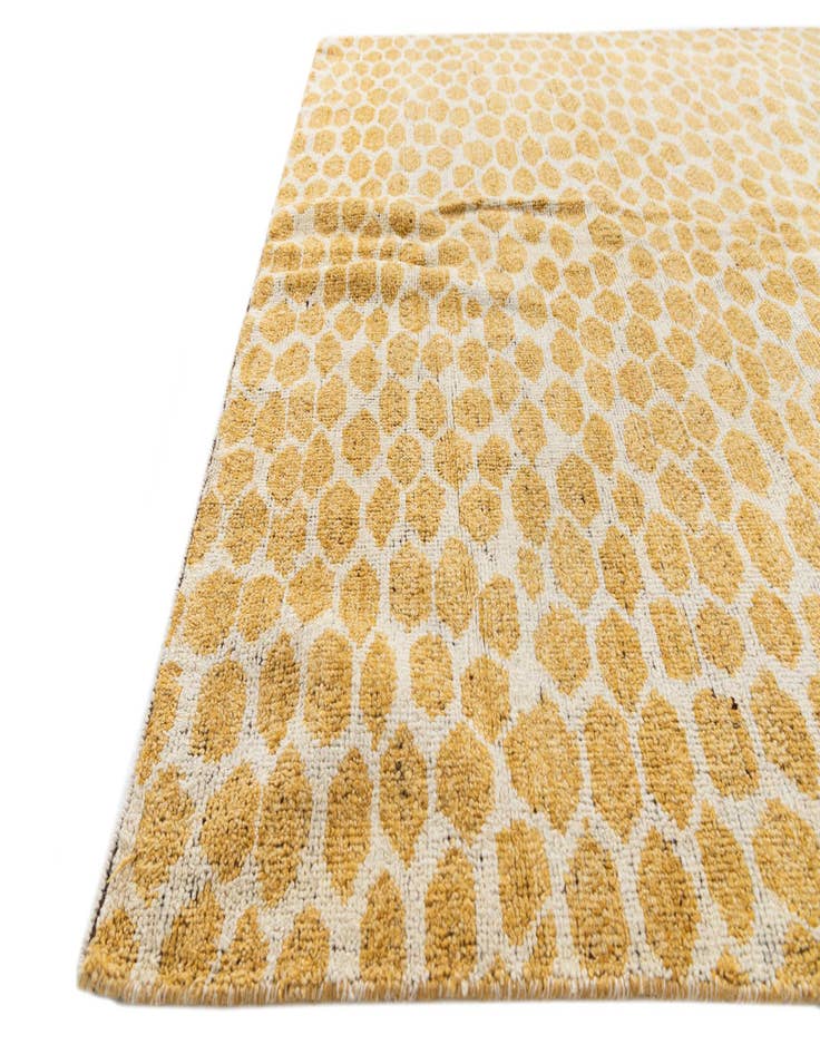 Detail image of  6' 2 x 9' 2  Hand Knotted Moroccan Wool Rug