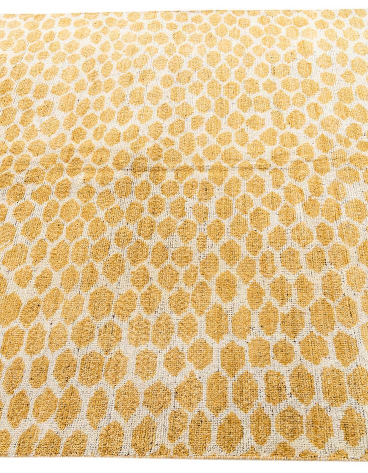 Detail image of  6' 2 x 9' 2  Hand Knotted Moroccan Wool Rug