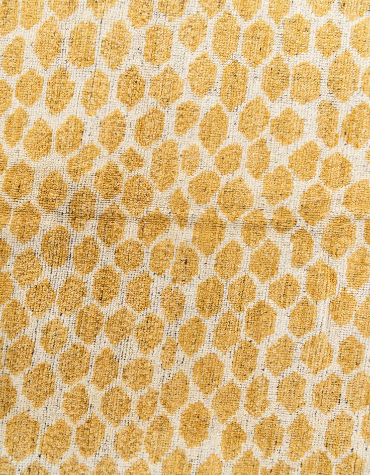 Detail image of  6' 2 x 9' 2  Hand Knotted Moroccan Wool Rug