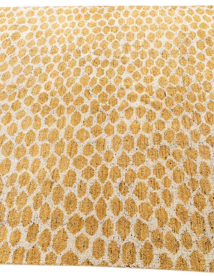 Detail image of  6' 2 x 9' 3  Hand Knotted Moroccan Wool Rug