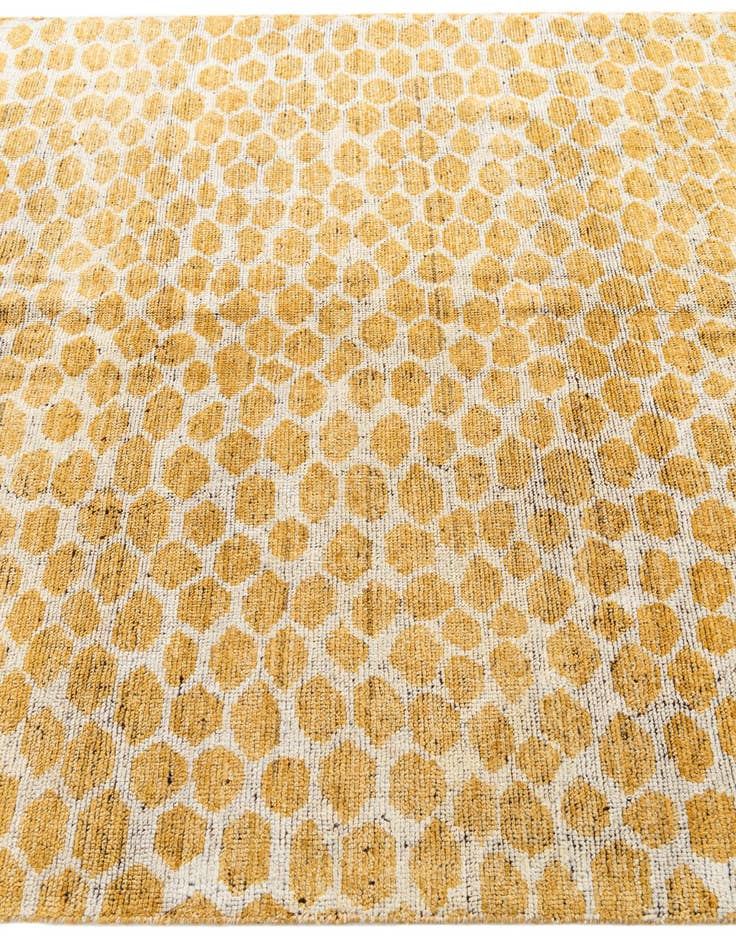 Detail image of  6' 2 x 9' 2  Hand Knotted Moroccan Wool Rug