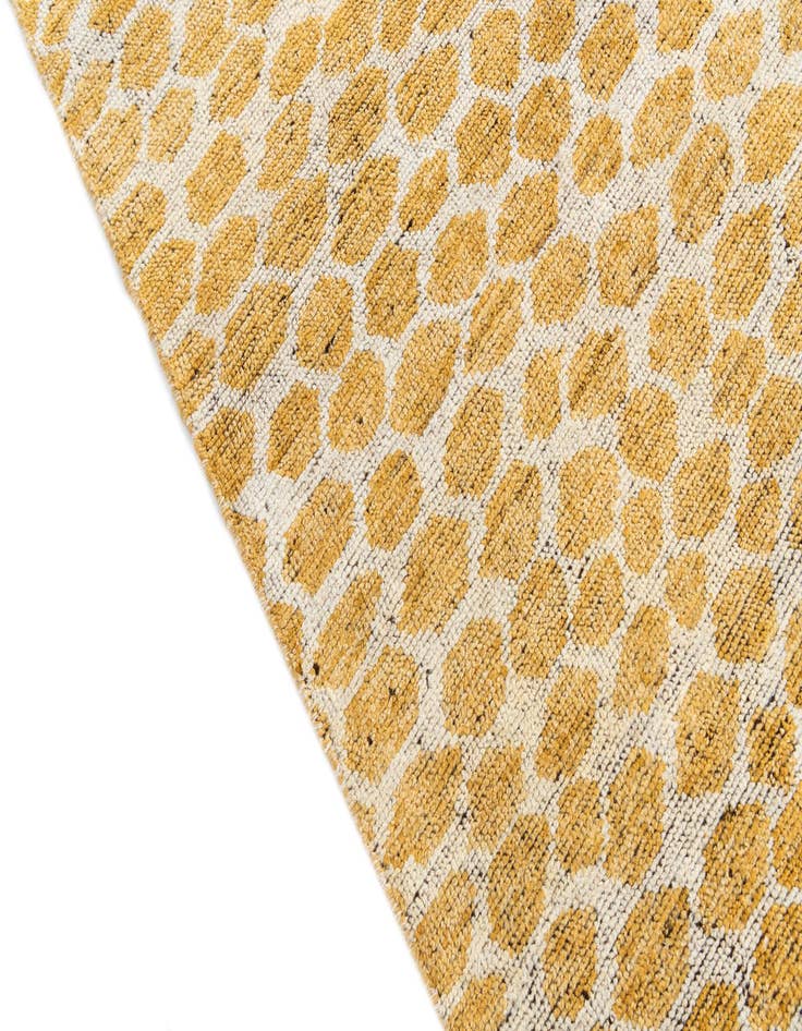 Detail image of  6' 2 x 9' 2  Hand Knotted Moroccan Wool Rug