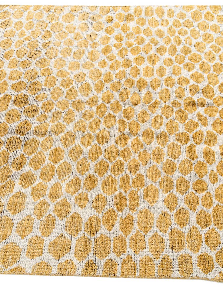 Detail image of  5' x 8'  Hand Knotted Moroccan Wool Rug