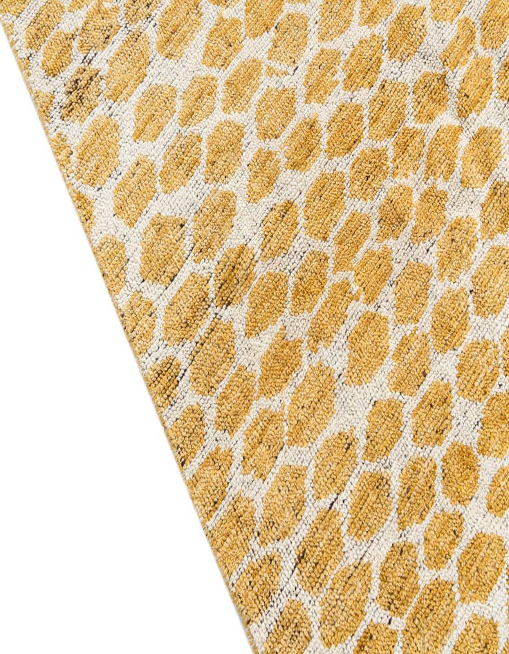 Detail image of  5' x 8'  Hand Knotted Moroccan Wool Rug