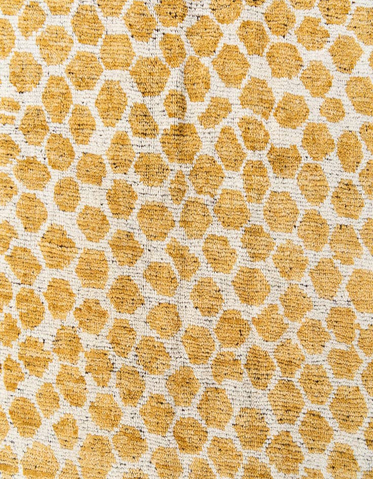 Detail image of  5' x 8'  Hand Knotted Moroccan Wool Rug