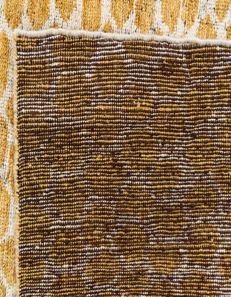 Detail image of  5' x 8'  Hand Knotted Moroccan Wool Rug