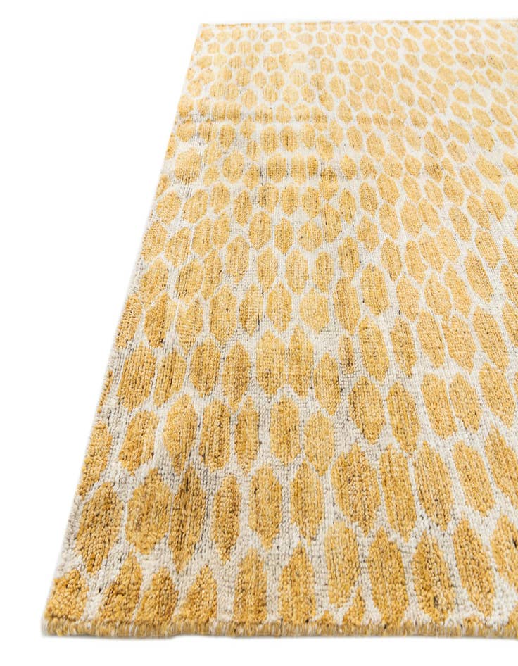 Detail image of  5' x 8'  Hand Knotted Moroccan Wool Rug