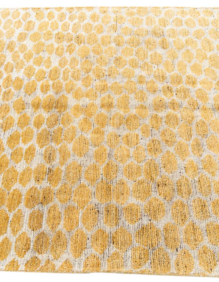 Detail image of  5' x 8'  Hand Knotted Moroccan Wool Rug