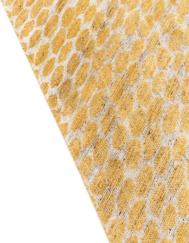 Detail image of  5' x 8'  Hand Knotted Moroccan Wool Rug