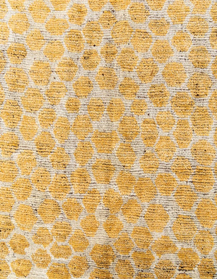 Detail image of  5' x 8'  Hand Knotted Moroccan Wool Rug