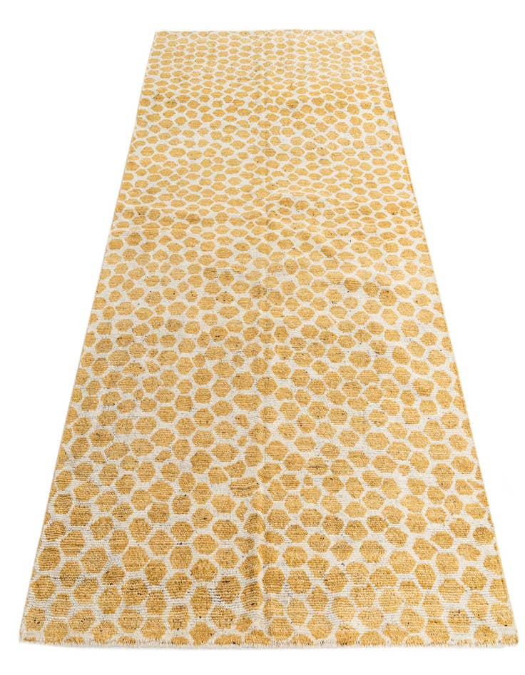 Detail image of  6' 1 x 9' 1  Hand Knotted Moroccan Wool Rug